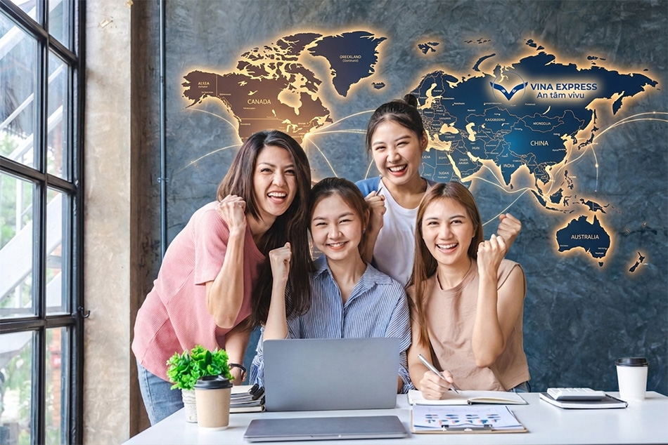 Đội ngũ nhân sự hỗ trợ làm visa Pháp của Vina Express